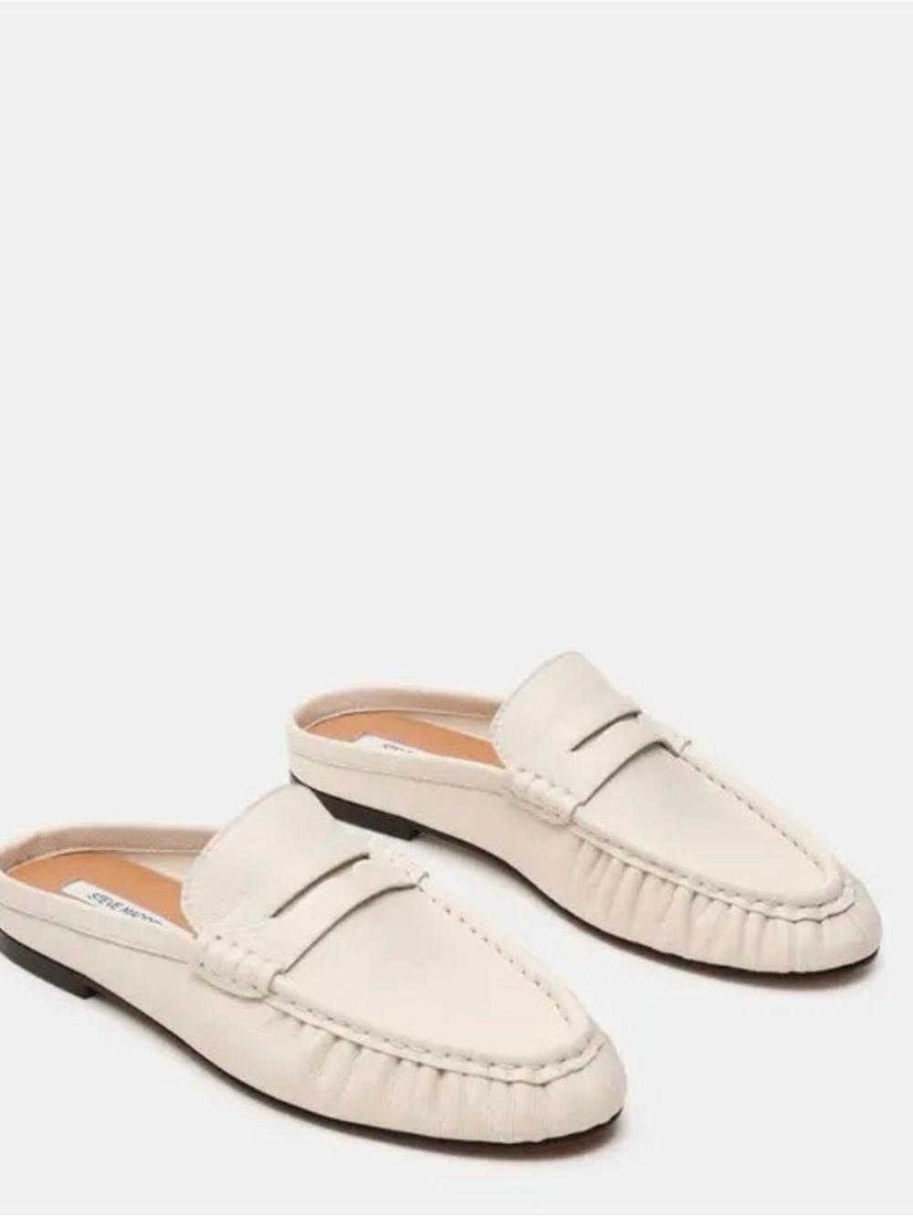 Steve Madden Rafe Loafer Mule - White